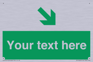 Custom Safe condition: Green Down right arrow